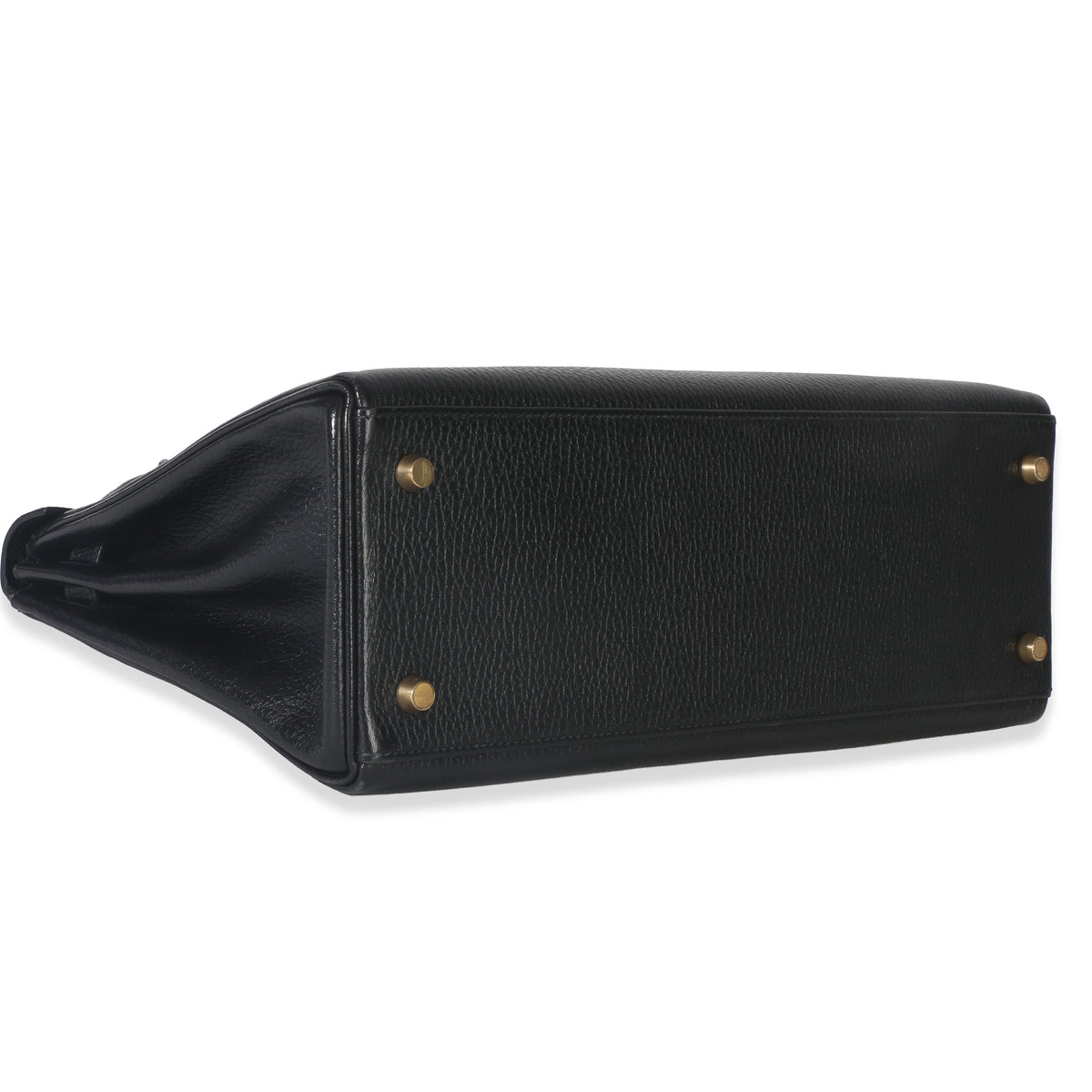 Hermès Vintage Black Ardennes Kelly 32 GHW Handbag clasp