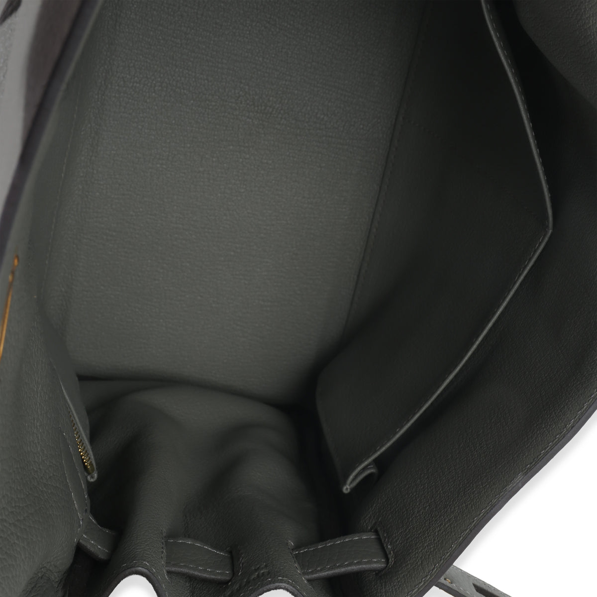 Hermès Gris Meyer Clemence Retourne Kelly 28 GHW Handbag ad1