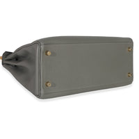 Hermès Gris Meyer Clemence Retourne Kelly 28 GHW Handbag av