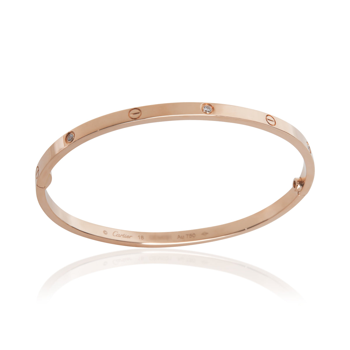 Cartier Rose Gold Diamond Small Model Love Bracelet bv