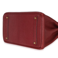 Hermès Rouge Grenat Chevre de Coromandel Birkin 35 PHW Handbag box