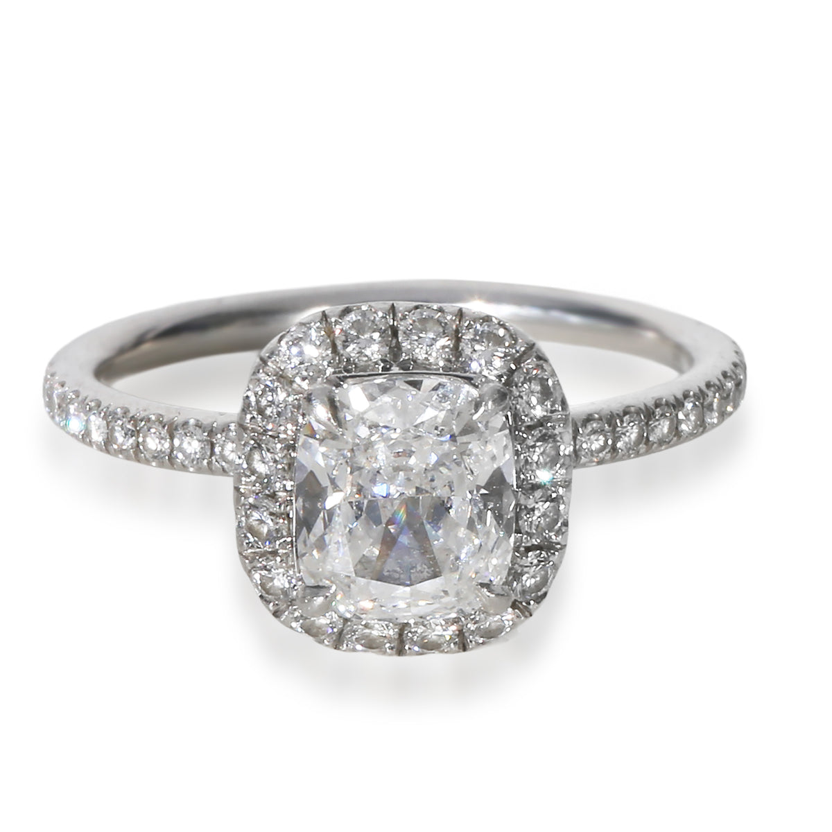 Harry Winston 1.03 ct Cushion Modified Diamond Engagement Ring fv