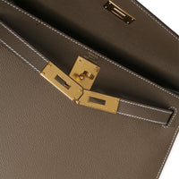 Hermès Etoupe Epsom Sellier Kelly 28 GHW Handbag ad1