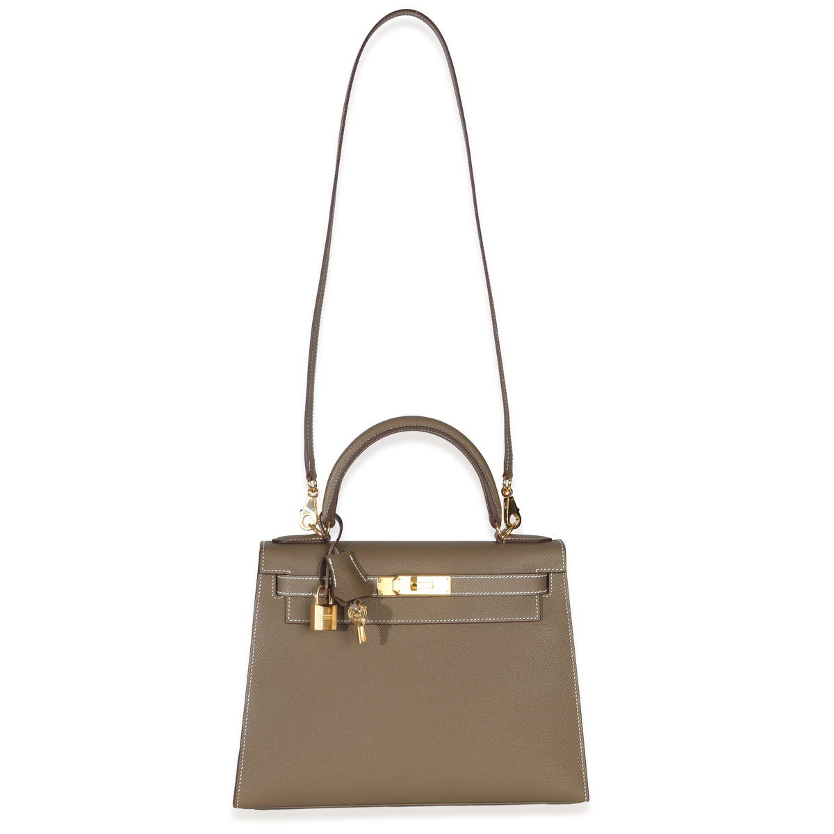 Hermès Etoupe Epsom Sellier Kelly 28 GHW Handbag ad3
