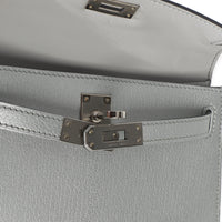 Hermès Argent Metallic Chevre Chamkilight Sellier Mini Kelly II 20 PHW Handbag ad2