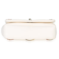 Chanel White Lambskin Multicolor Chain Intertwined Small Flap Bag Handbag stamp