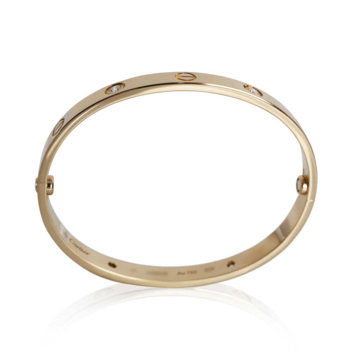 Cartier Yellow Gold Diamond Love Bracelet av