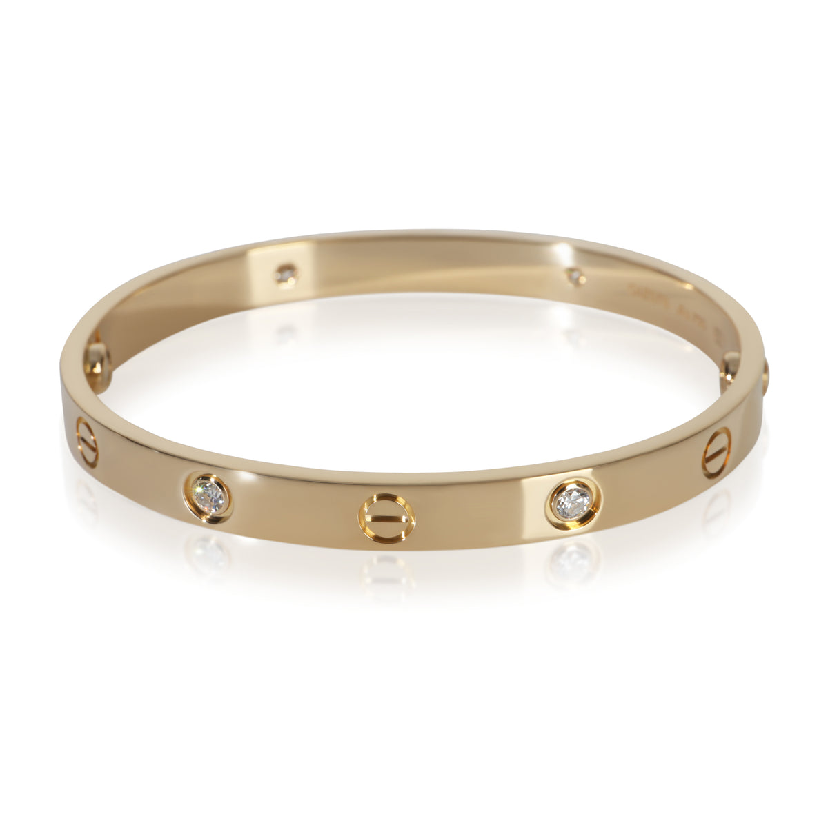 Cartier Yellow Gold Diamond Love Bracelet pv