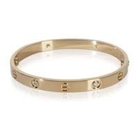 Cartier Yellow Gold Diamond Love Bracelet pv