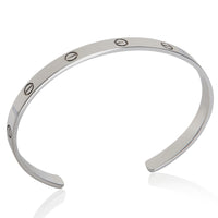 Cartier White Gold  Love Cuff Bracelet bv