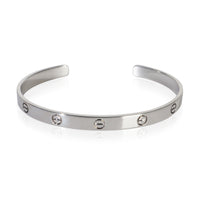 Cartier White Gold  Love Cuff Bracelet fv