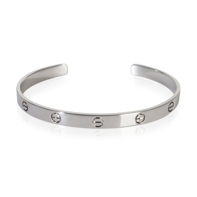 Cartier White Gold  Love Cuff Bracelet fv