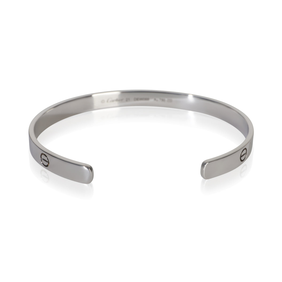 Cartier White Gold  Love Cuff Bracelet pv