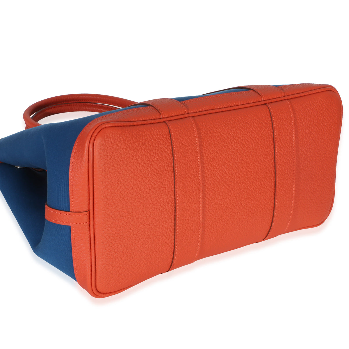 Hermès Bleu Outremer Capucine Toile Officier Vache Country Garden Party 36 PHW Handbag box