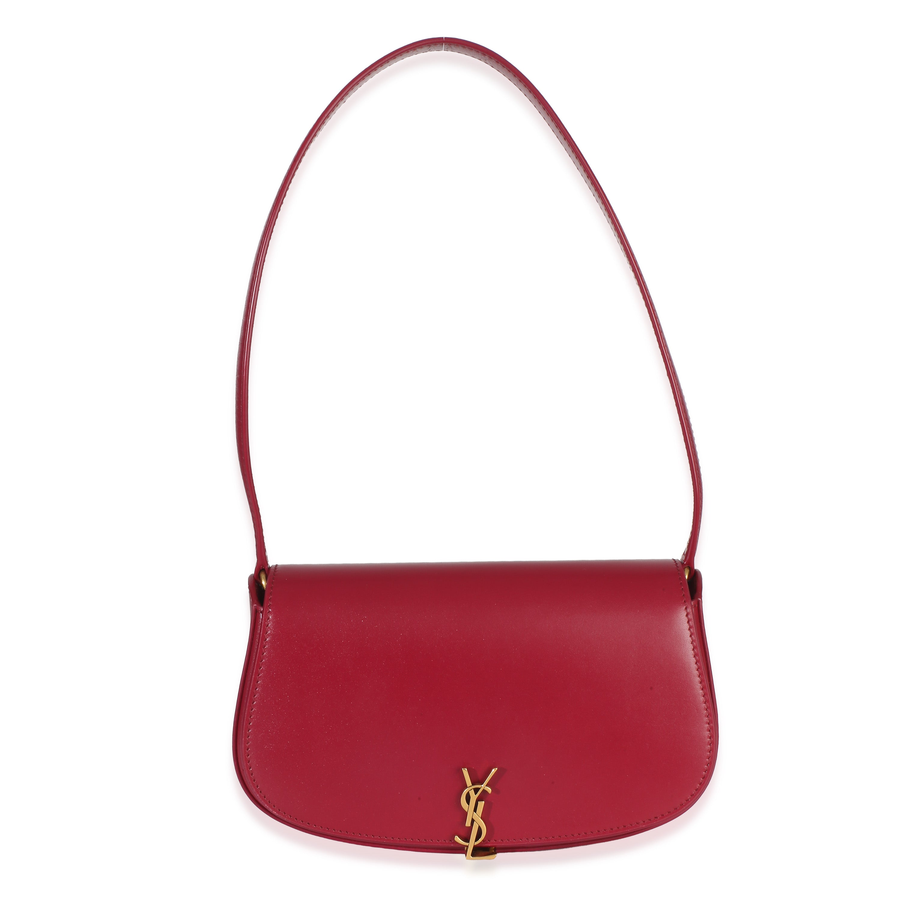 Saint Laurent Red Box Calfskin Mini Voltaire Shoulder Bag Handbag fv