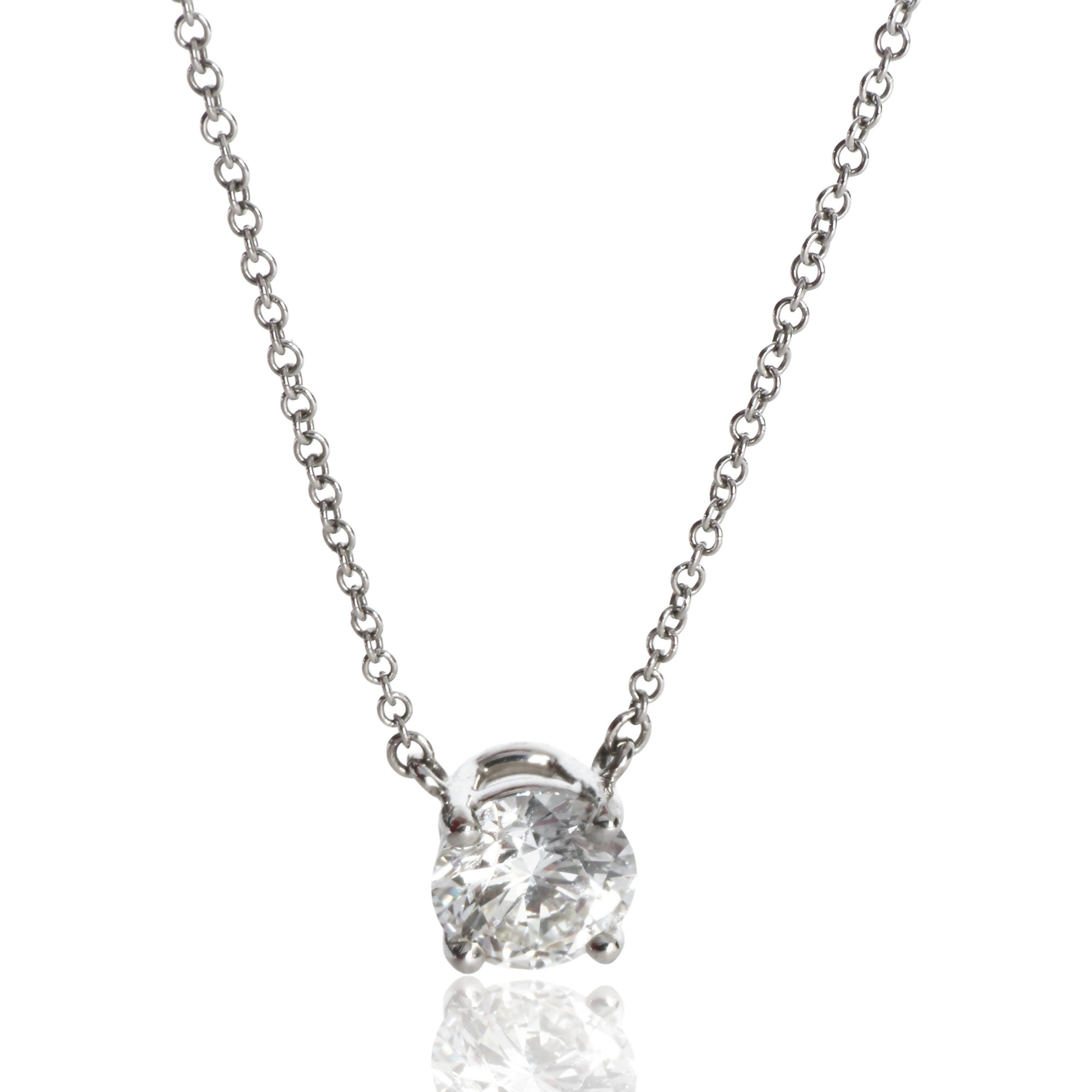Tiffany & Co. Platinum Diamond Pendant fv