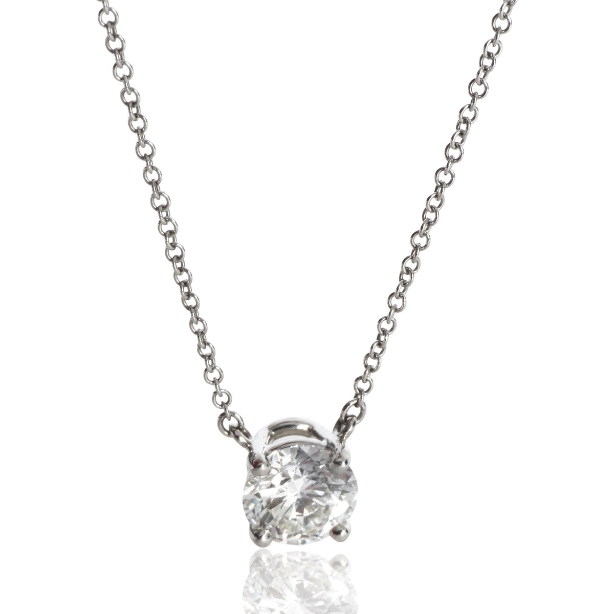 Tiffany & Co. Platinum Diamond Pendant fv