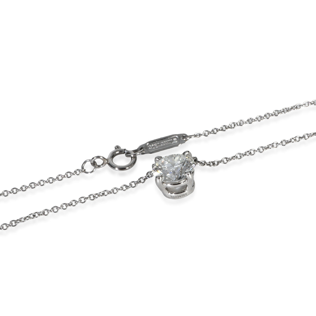 Tiffany & Co. Platinum Diamond Pendant clasp