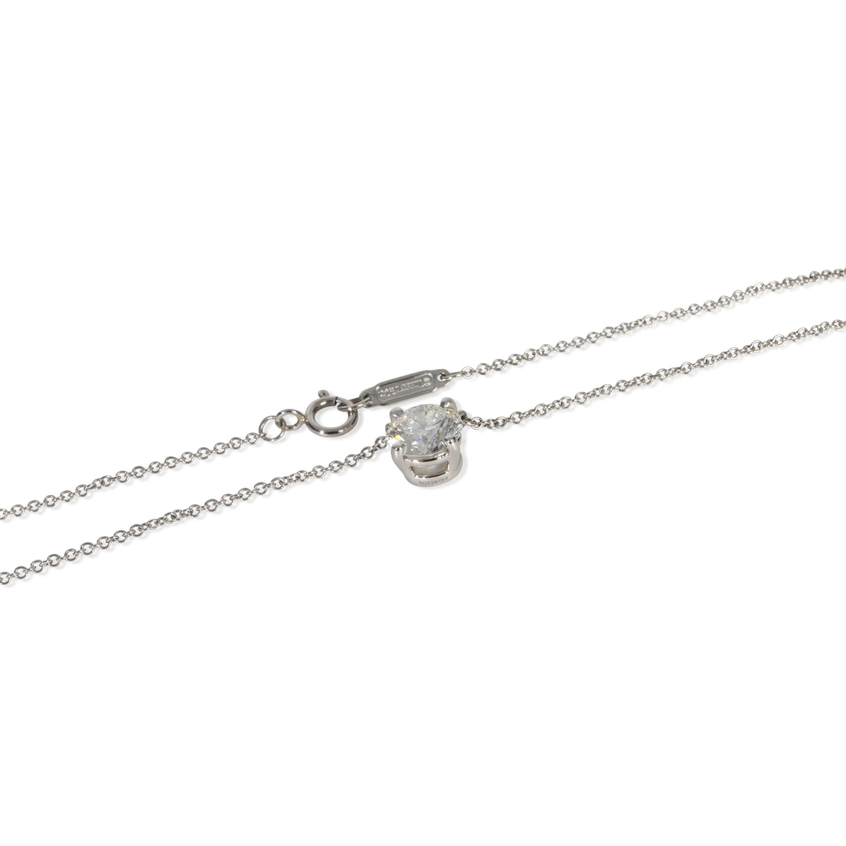 Tiffany & Co. Platinum Diamond Pendant fv
