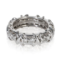 Tiffany & Co. Platinum Diamond Sixteen Stone Ring fv