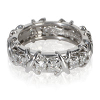 Tiffany & Co. Platinum Diamond Sixteen Stone Ring sv