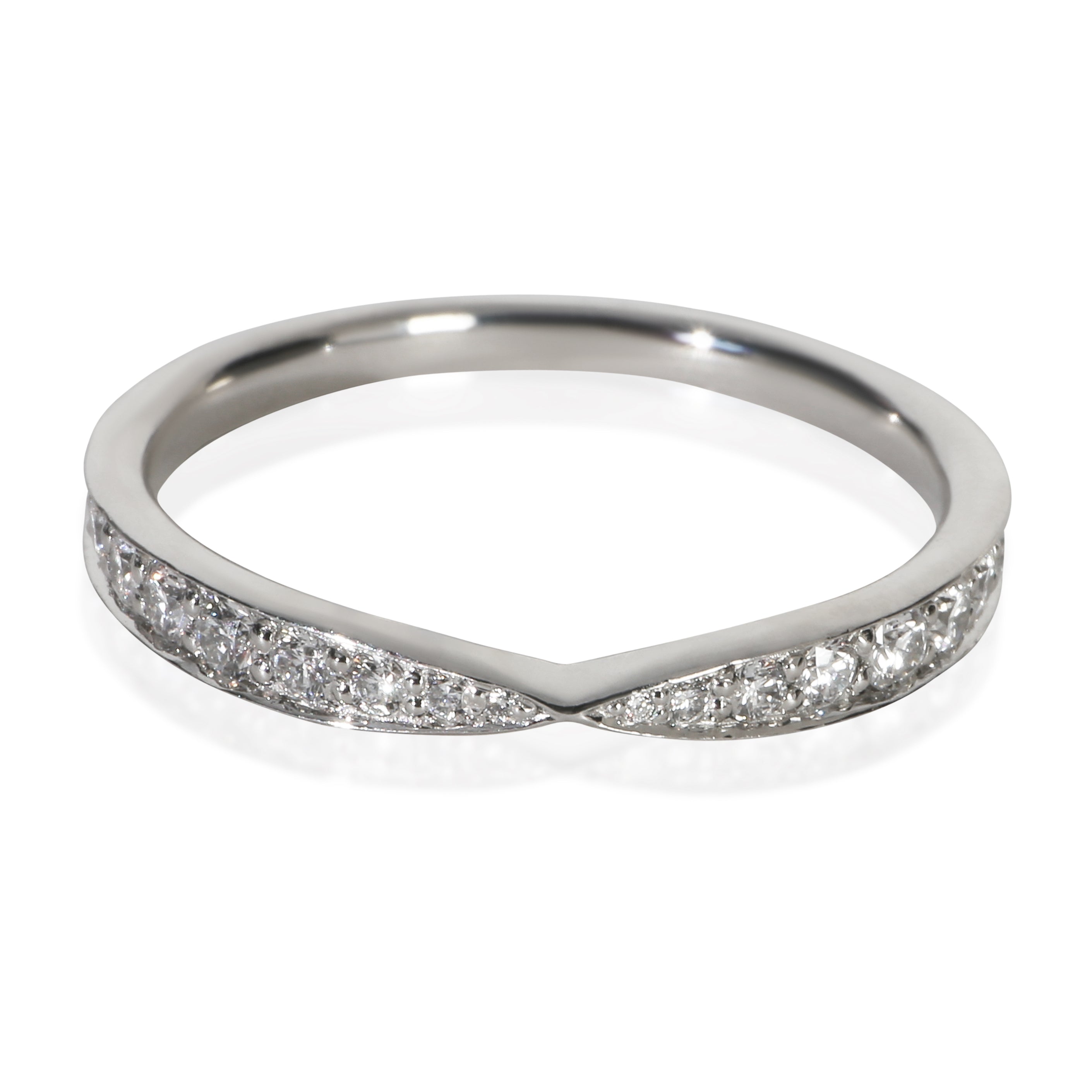 Tiffany & Co. Platinum Diamond Harmony Band fv