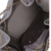 Chanel Grey Quilted Caviar Small  25 Hobo Handbag Handbag ad1