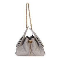 Chanel Grey Quilted Caviar Small  25 Hobo Handbag Handbag av