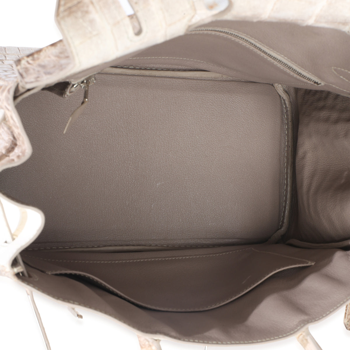 Hermès Blanc Matte Niloticus Crocodile Himalaya Birkin 30 PHW Handbag ad1