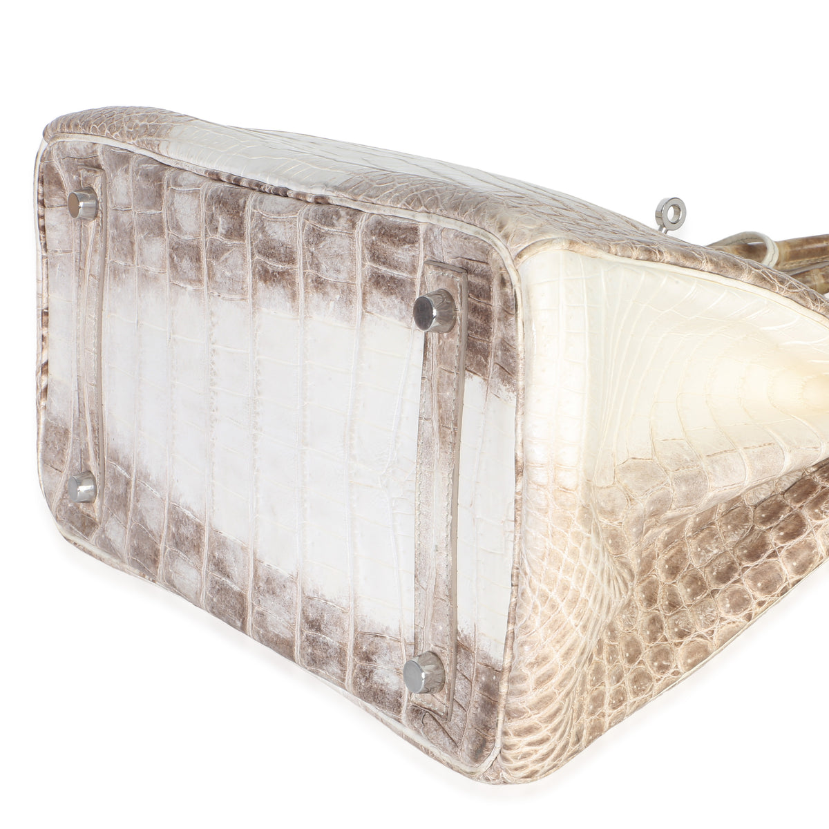 Hermès Blanc Matte Niloticus Crocodile Himalaya Birkin 30 PHW Handbag box