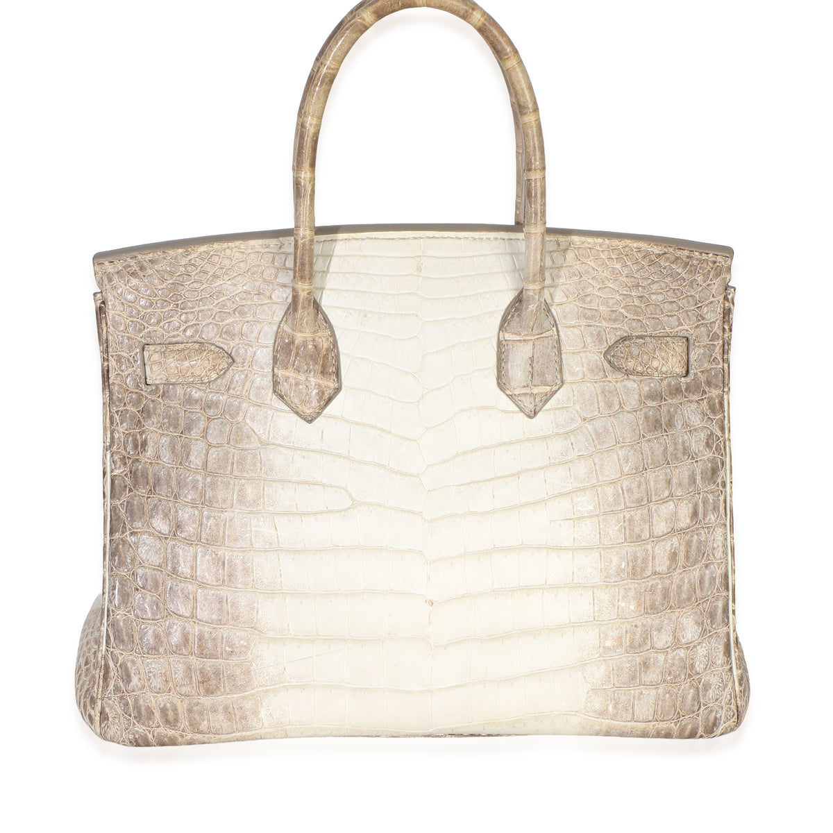 Hermès Blanc Matte Niloticus Crocodile Himalaya Birkin 30 PHW Handbag bv