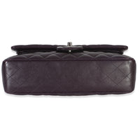 Chanel Purple Quilted Lambskin Medium Classic Double Flap Bag Handbag ad1