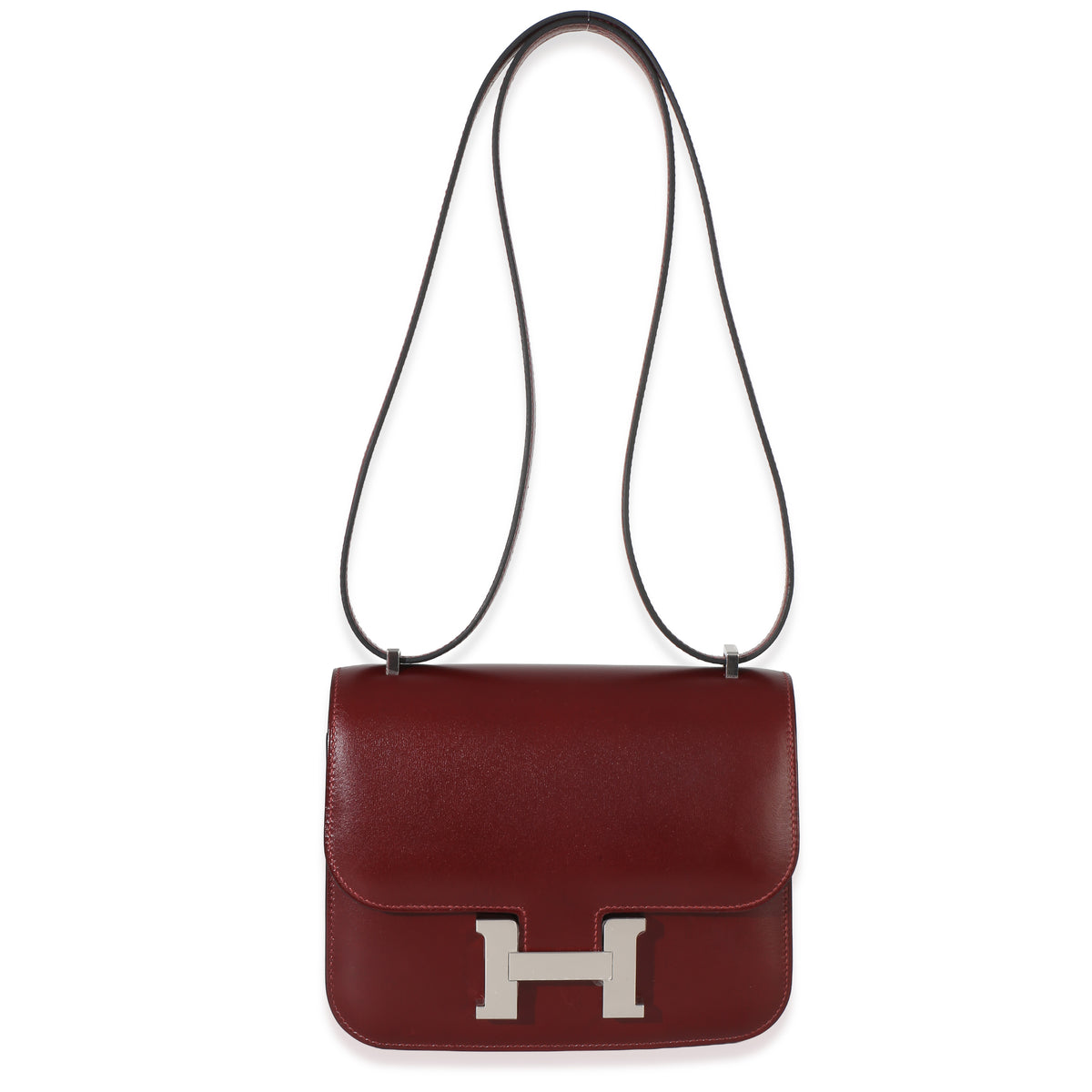Hermès Rouge H Box Constance 18 PHW Handbag av