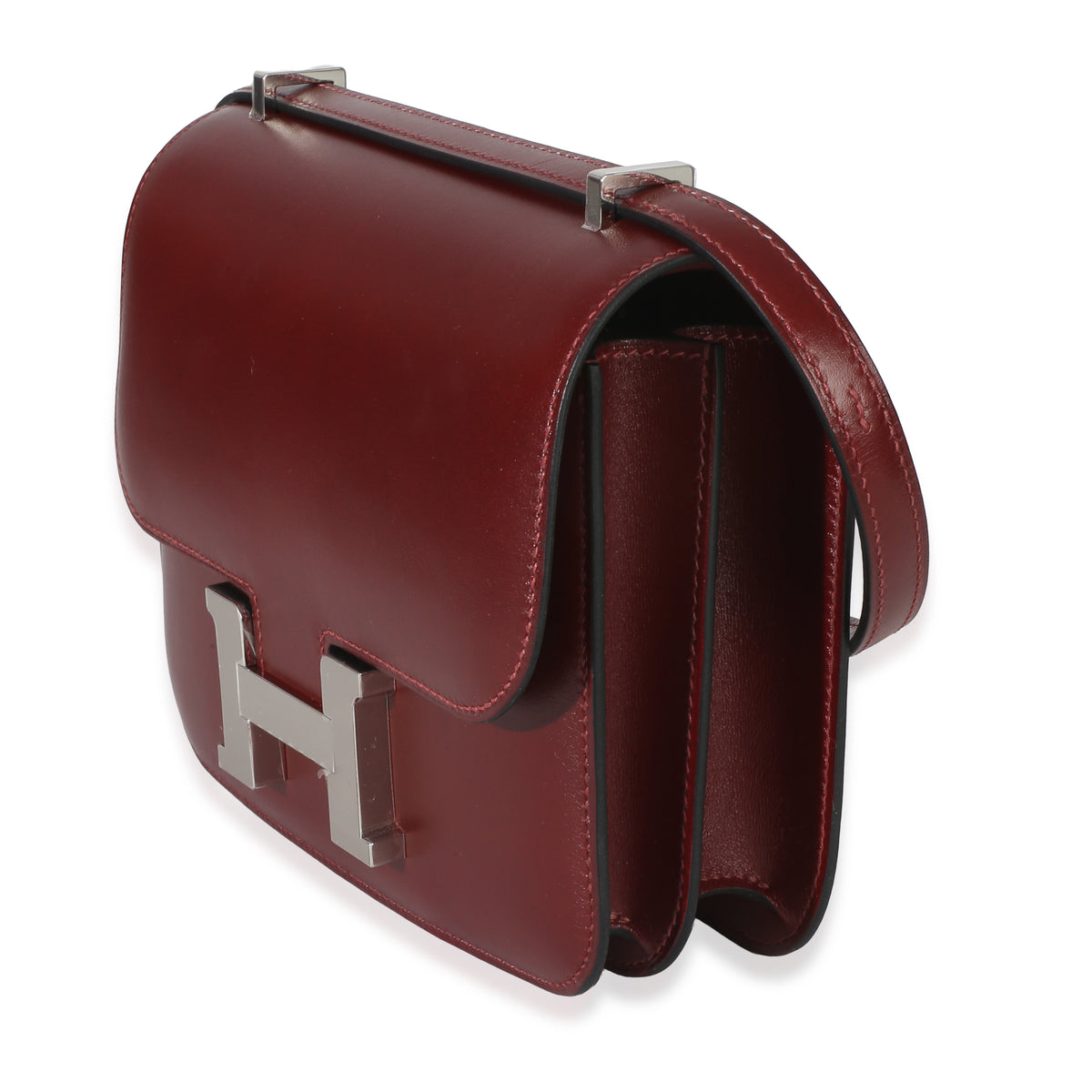 Hermès Rouge H Box Constance 18 PHW Handbag sv