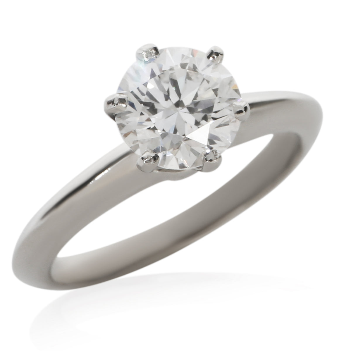 Tiffany & Co. 0.91 ct Round Brilliant Diamond Engagement Ring av