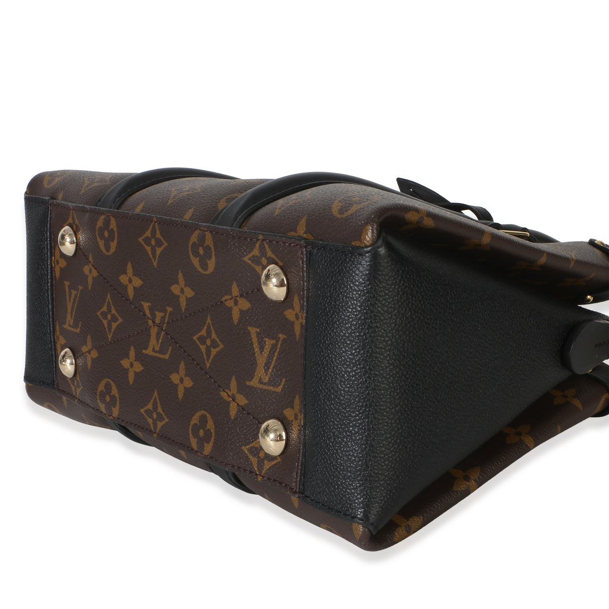 Louis Vuitton Black Monogram Canvas Soufflot BB Handbag clasp