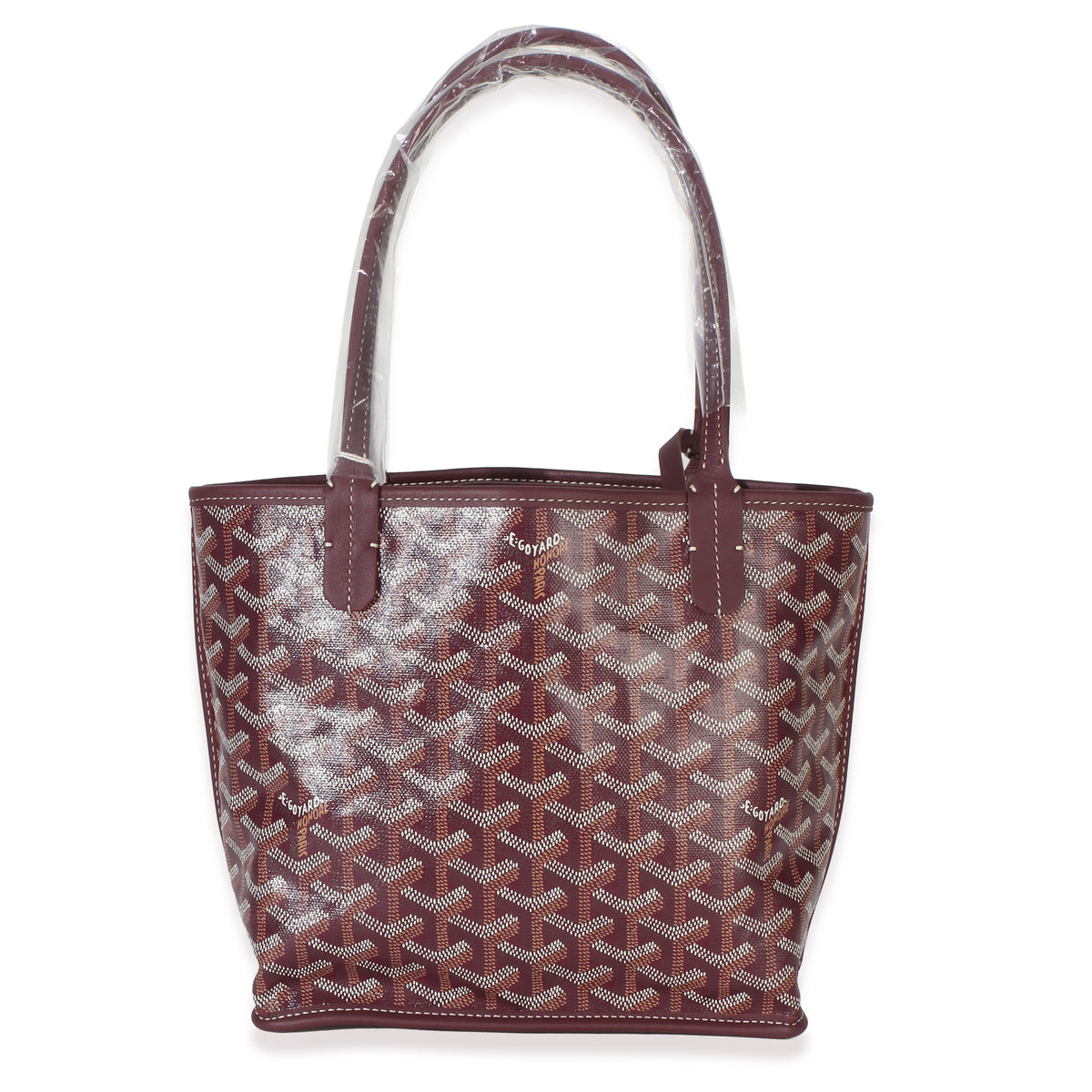 Goyard Burgundy ine Canvas Mini Anjou Handbag bv