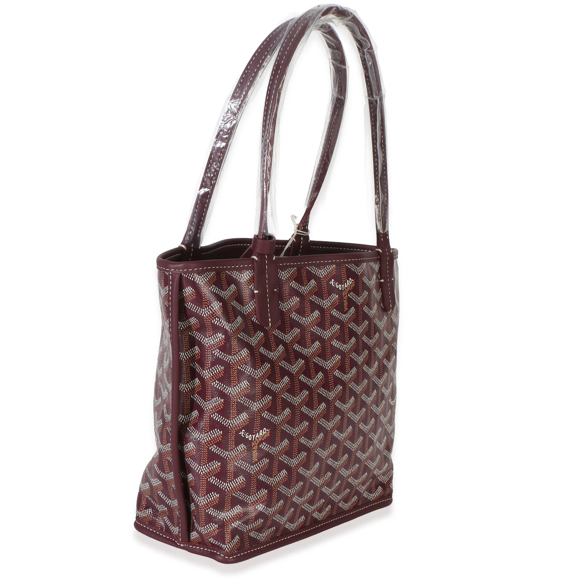 Goyard Burgundy ine Canvas Mini Anjou Handbag pv