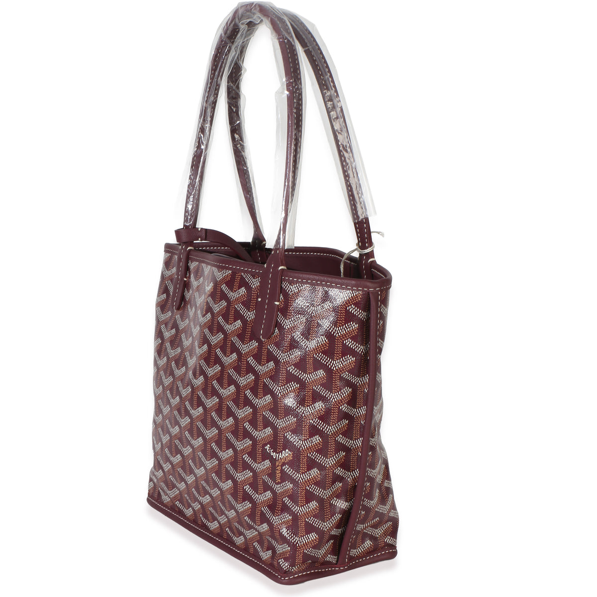 Goyard Burgundy ine Canvas Mini Anjou Handbag sv