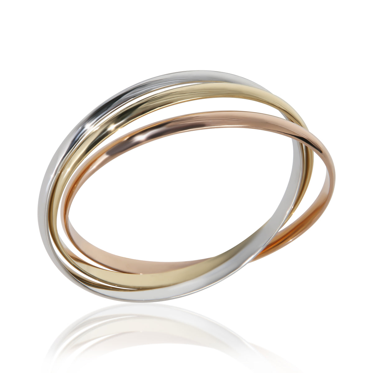 Cartier 3 Tone Gold  Trinity Bracelet av