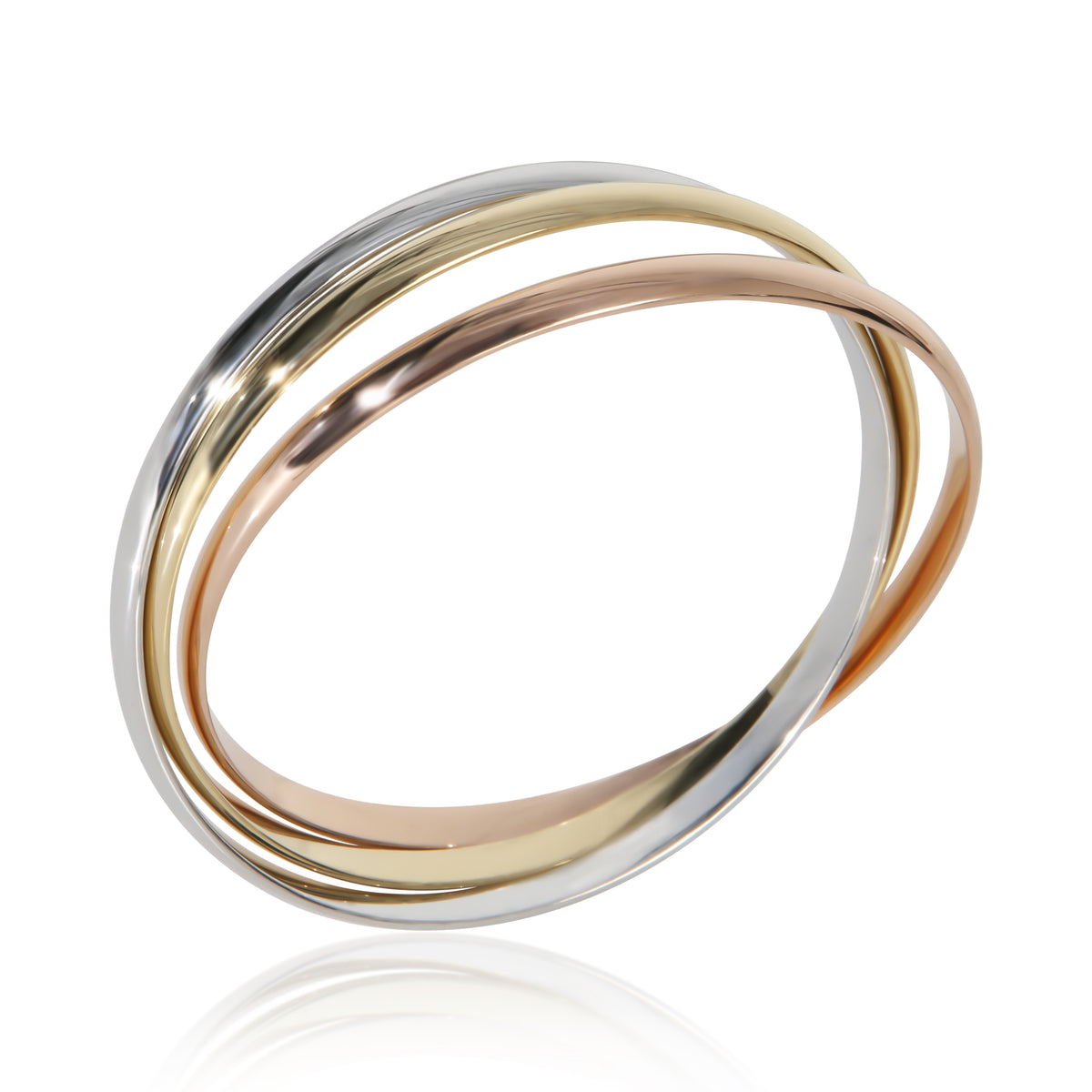 Cartier 3 Tone Gold  Trinity Bracelet bv