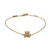 Van Cleef & Arpels Yellow Gold Diamond Mini Frivole Bracelet fv