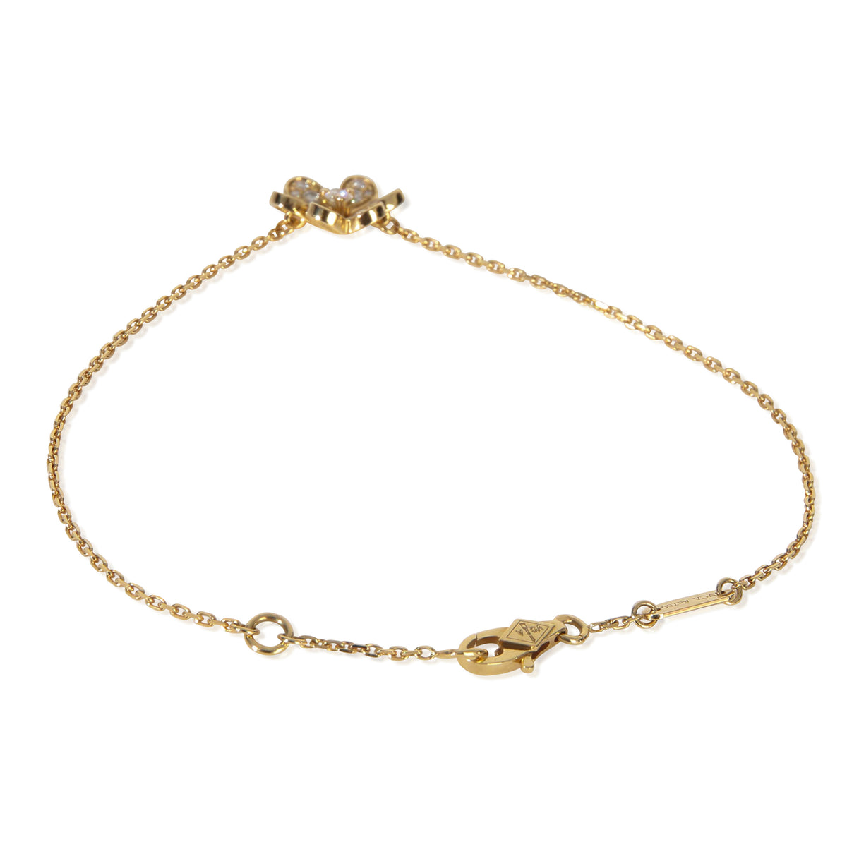 Van Cleef & Arpels Yellow Gold Diamond Mini Frivole Bracelet pv