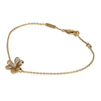 Van Cleef & Arpels Yellow Gold Diamond Mini Frivole Bracelet sv