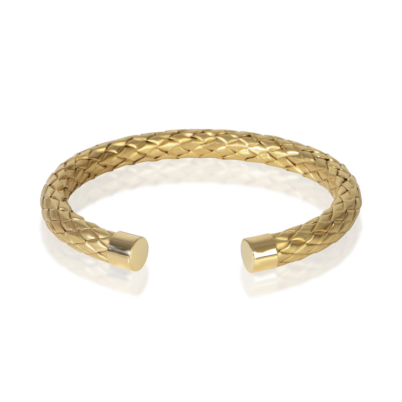 Roberto Coin Yellow Gold  Woven Cuff Bracelet fv