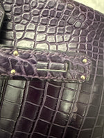 Hermès Amethyst Matte Niloticus Crocodile Birkin 35 PHW Handbag ad4