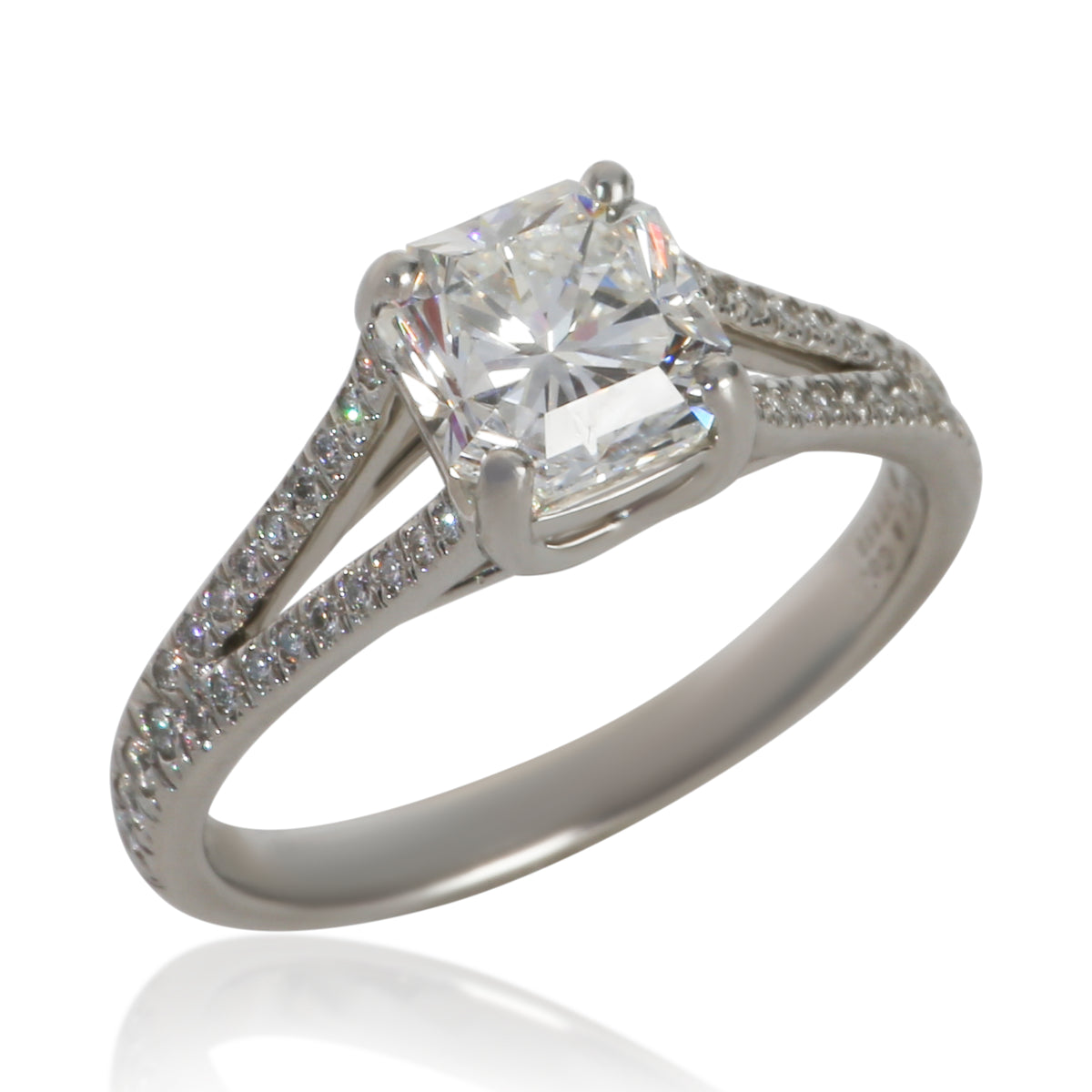 Tiffany & Co. 1.35 ct Diamond Lucida Engagement Ring clasp