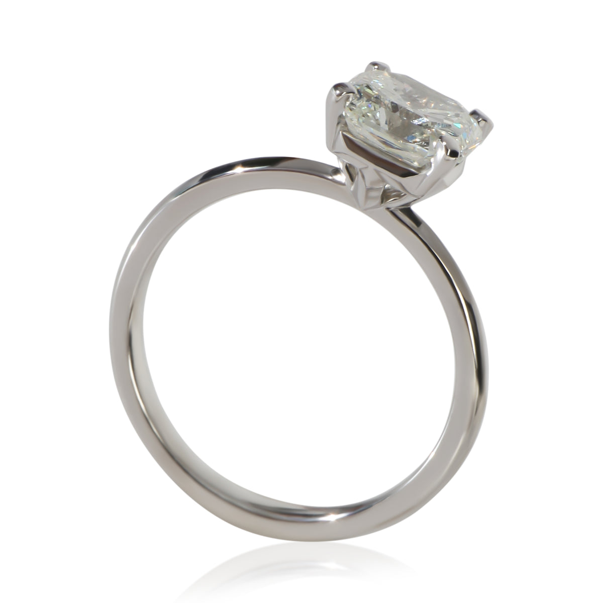 Tiffany & Co. 1.61 ct  Square Diamond Tiffany True Engagem clasp