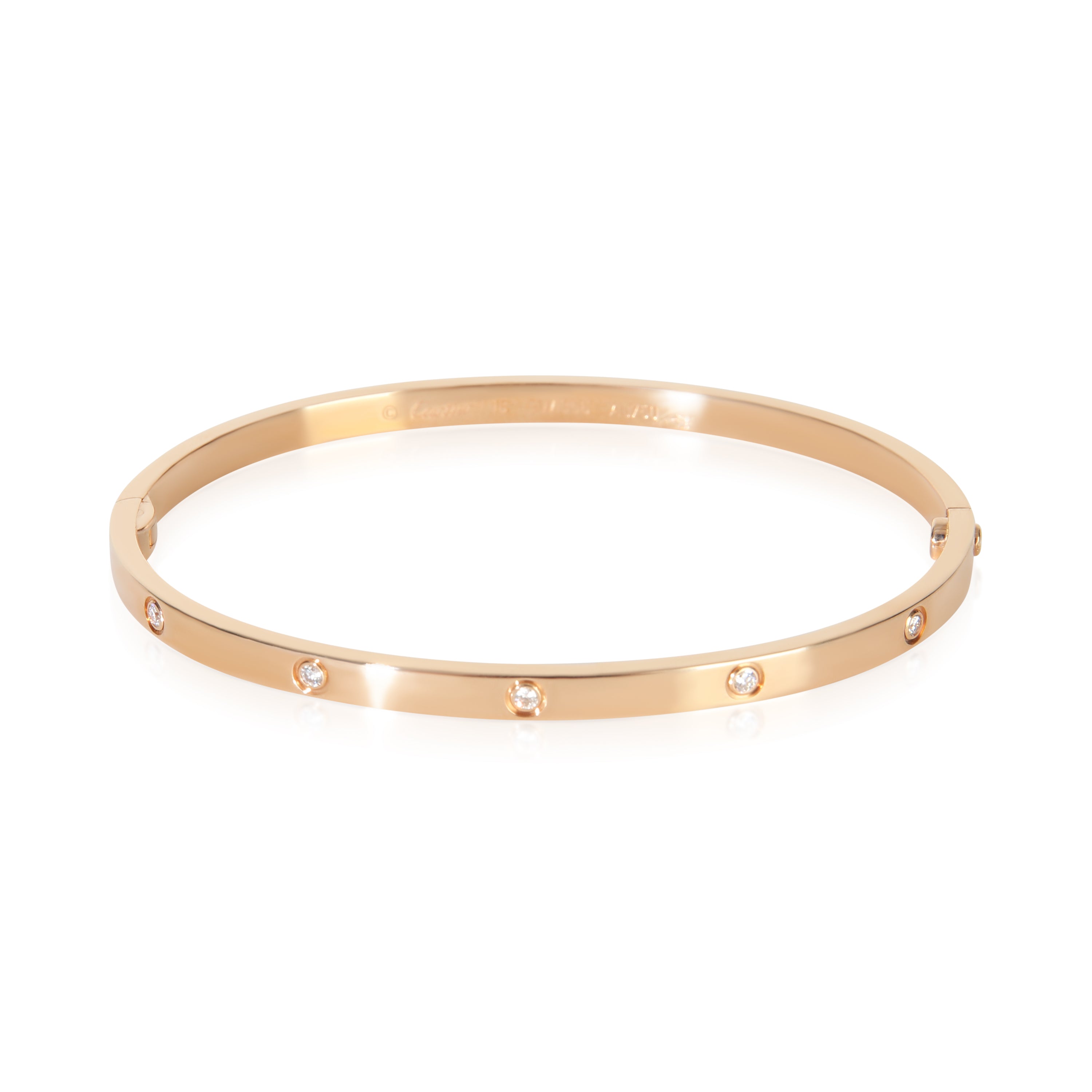 Cartier Rose Gold Diamond Small Model Love Bracelet fv