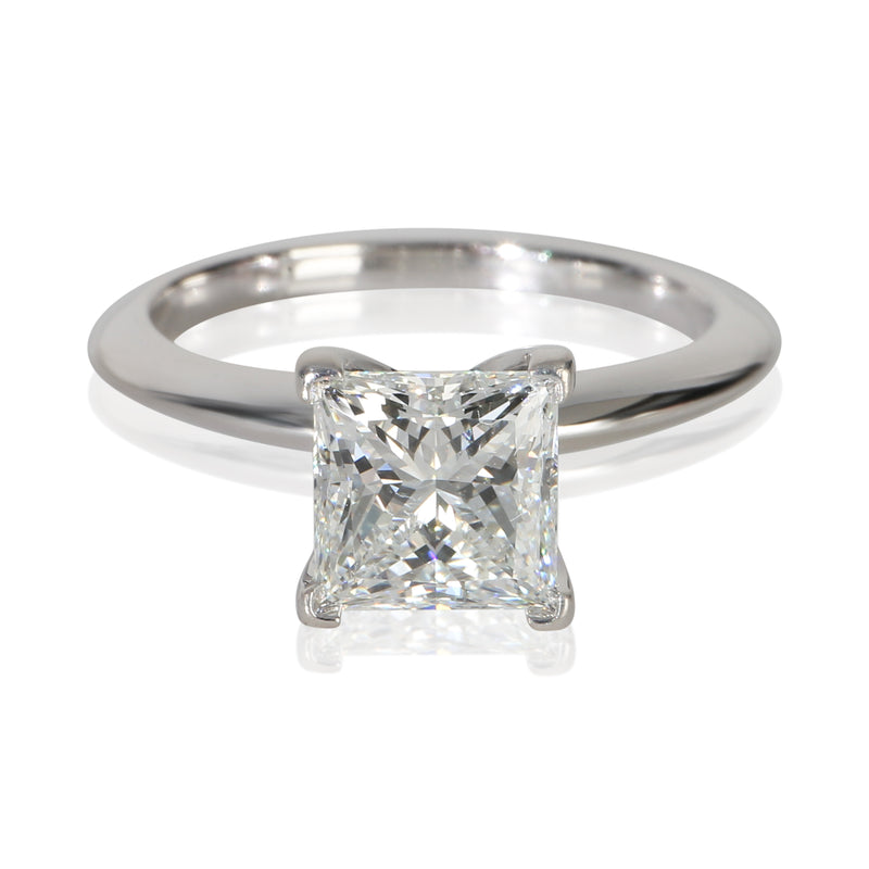 Tiffany & Co. 1.56 ct Princess Diamond Engagement Ring fv